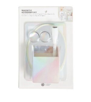 U Brands Magnetic Locker Accessory Kit, 6 Count, Lucent Dreams, Assorted Colors_0 U Brands Magnetic Locker Accessory Kit, 6 Count, Lucent Dreams, Assorted Colors