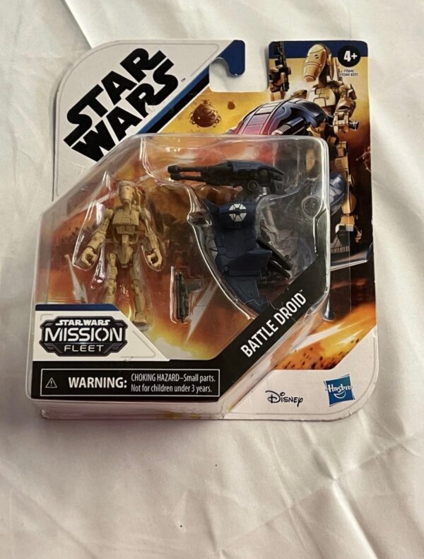 Star Wars Mission Fleet Gear Class Battle Droid Battle Droid Destruction Figure_1 Star Wars Mission Fleet Gear Class Battle Droid Battle Droid Destruction Figure