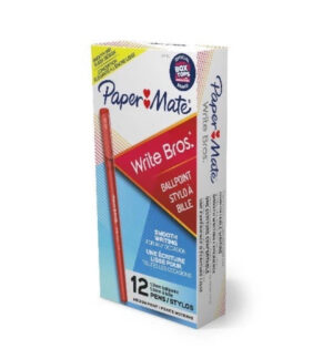 Write Bros. Ballpoint Pen, Stick, Medium 1 Mm, Red Ink, Red Barrel, Dozen_0 Write Bros. Ballpoint Pen, Stick, Medium 1 Mm, Red Ink, Red Barrel, Dozen