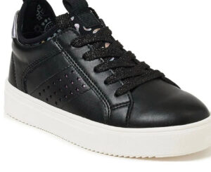 Wonder Nation Little Girl & Big Girl Casual Retro Low-Top Court Sneakers, Size 6_0 Wonder Nation Little Girl & Big Girl Casual Retro Low-Top Court Sneakers, Size 6