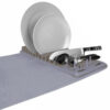 DISH DRY MAT W/ RCK GRY