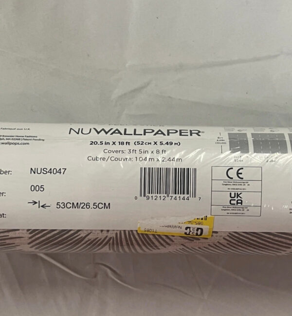 Nuwallpaper Charcoal Saraya Peel & Stick Wallpaper