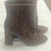 Sam Edelman Saige Bootie Chocolate , Pointed Toe, Mid Heel, Ankle, Size 7.5
