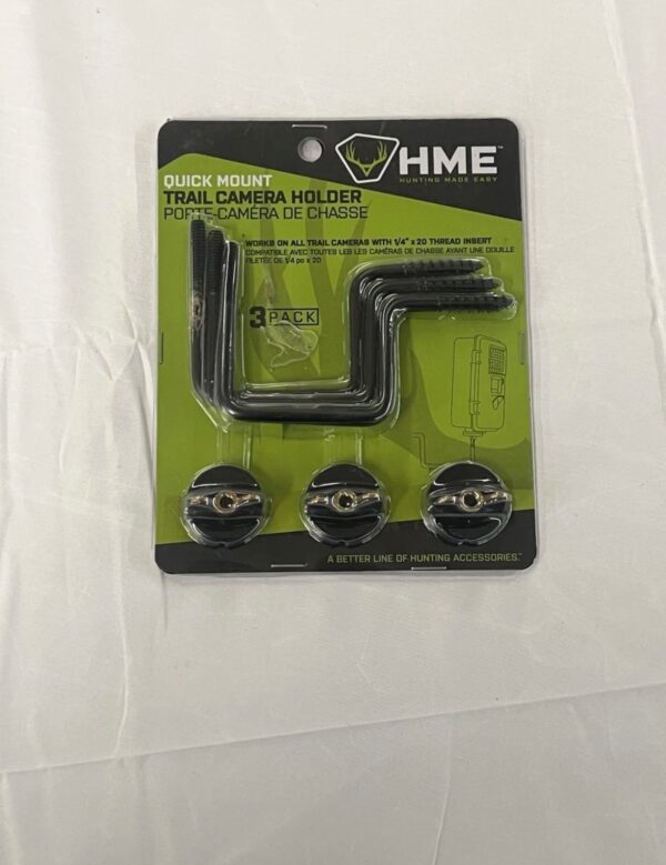 Hunting Made Easy Hunting Compact Desgin Quick Mount Trail Camera Holder,3 Count
