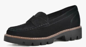 Blondo Women's Waterproof Dulce Loafer Black Suede Size 7W_0 Blondo Women's Waterproof Dulce Loafer Black Suede Size 7W