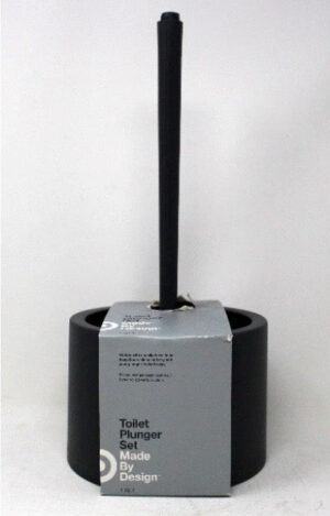 Design Toilet Plunger Set Grey 1 Count_0 Design Toilet Plunger Set Grey 1 Count