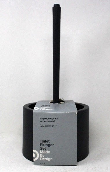 Design Toilet Plunger Set Grey 1 Count_0 Design Toilet Plunger Set Grey 1 Count