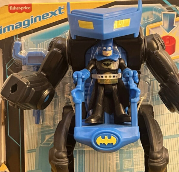 Imaginext DC Super Friends Batman Battling Robot,3-Piece Figure Set