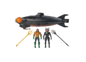 DC Comics, Aquaman VS Black Manta, 4-Inch Action Figures and Manta Sub Vehicle