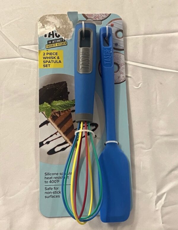 Tasty Silicone Mini Spatula and Whisk Baking Kitchen Gadgets Set, Tasty Blue_1 Tasty Silicone Mini Spatula and Whisk Baking Kitchen Gadgets Set, Tasty Blue