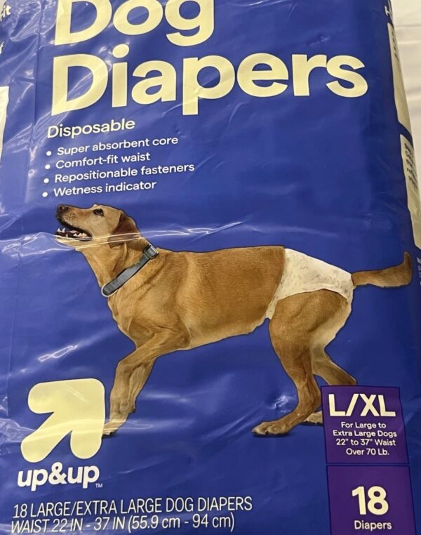 Dog Diapers - 18ct - L/XL - up&up™_1 Dog Diapers - 18ct - L/XL - up&up™