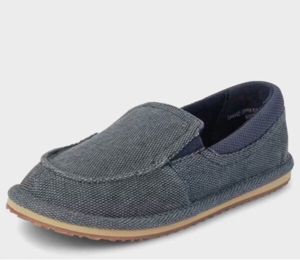 Toddler Boys Slip On Deck Shoes Navy Blue, Youth 4