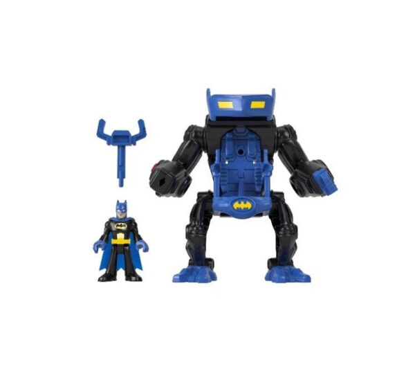 Imaginext DC Super Friends Batman Battling Robot,3-Piece Figure Set