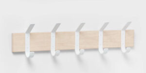 Mixed Material 5 Hooks Rail Matte White Brightroom Wall Mounted Decorative Hook_0 Mixed Material 5 Hooks Rail Matte White Brightroom Wall Mounted Decorative Hook