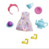Barbie Chelsea Accessory Pack Tea Party Theme Purple Floral Dress Shoes & 5 PCS_0 Barbie Chelsea Accessory Pack Tea Party Theme Purple Floral Dress Shoes & 5 PCS