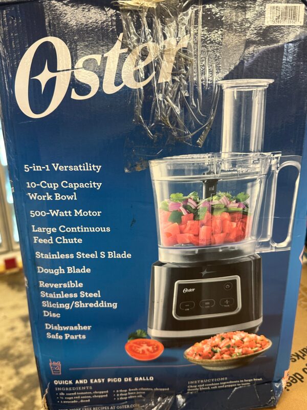 Oster 10-Cup Food Processor with Easy-Touch Technology