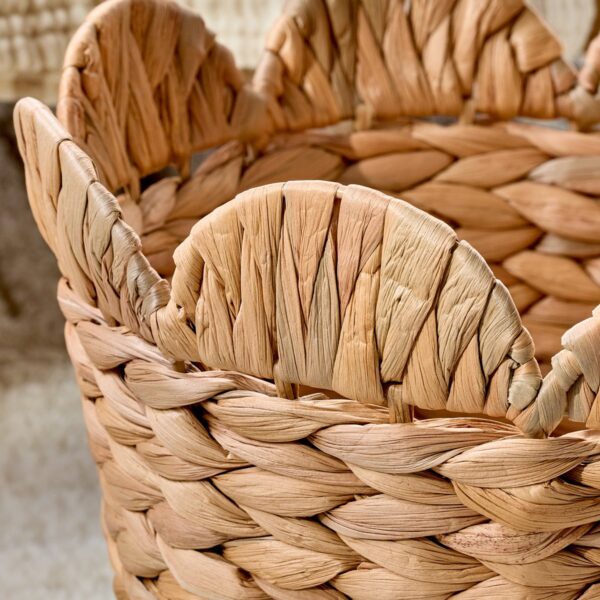 Better Homes & Gardens Medium Round Scalloped Rim Water Hyacinth Basket_3 Better Homes & Gardens Medium Round Scalloped Rim Water Hyacinth Basket
