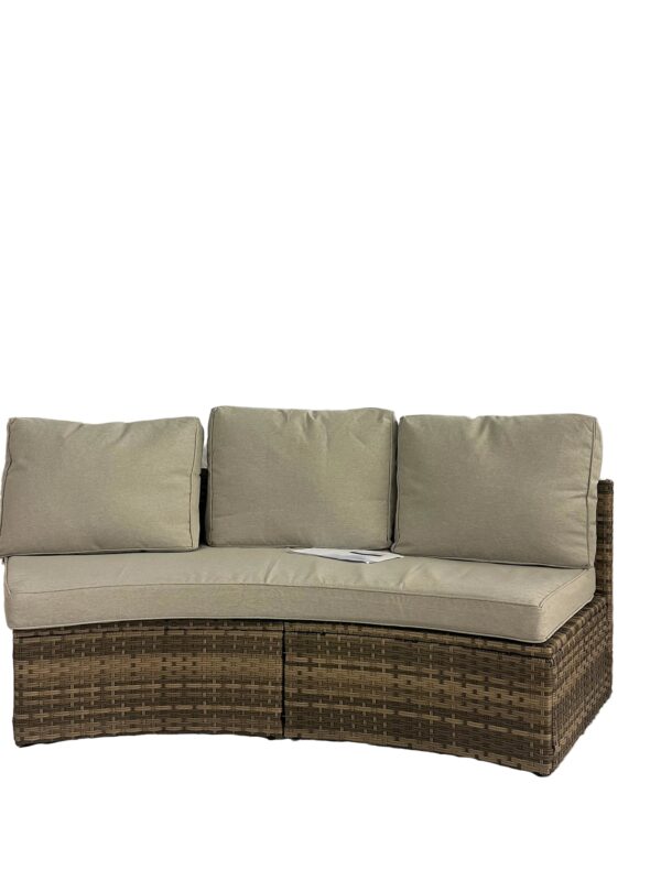 Modular half-moon curved armless outdoor patio sofa_1 Modular half-moon curved armless outdoor patio sofa