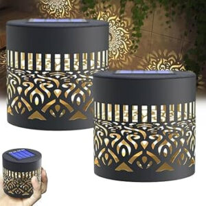 2pk Outdoor Solar-Powered decorative lamp_0 2pk Outdoor Solar-Powered decorative lamp