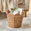 Better Homes & Gardens Medium Round Scalloped Rim Water Hyacinth Basket_1 Better Homes & Gardens Medium Round Scalloped Rim Water Hyacinth Basket